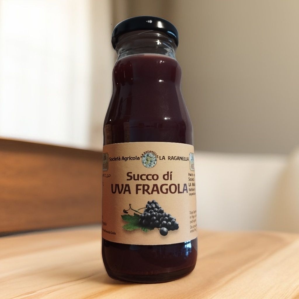Succo di uva fragola senza zuccheri 500 ml