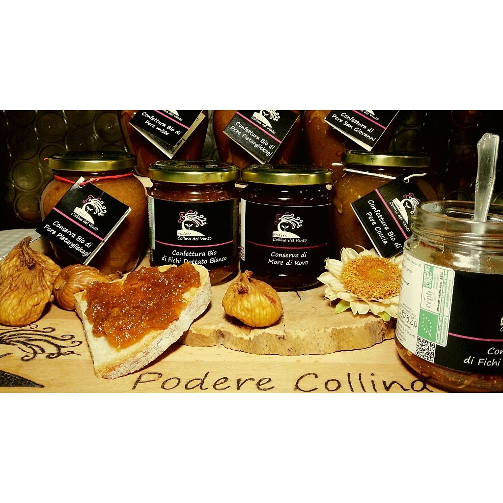 Conserva di ciliegie ed amarene selvatiche con zucchero d'uva bio 210g