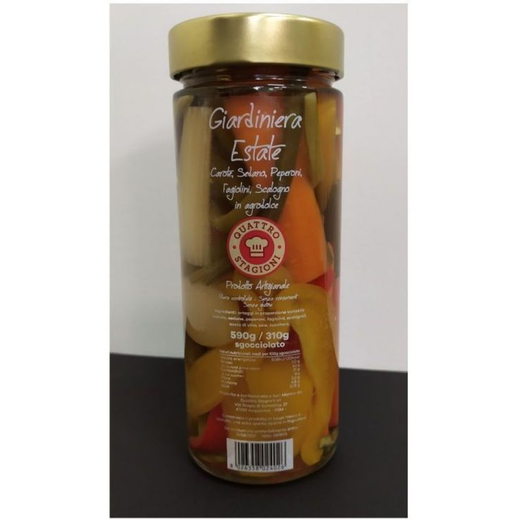 Giardiniera Estiva in Agrodolce - 590 gr