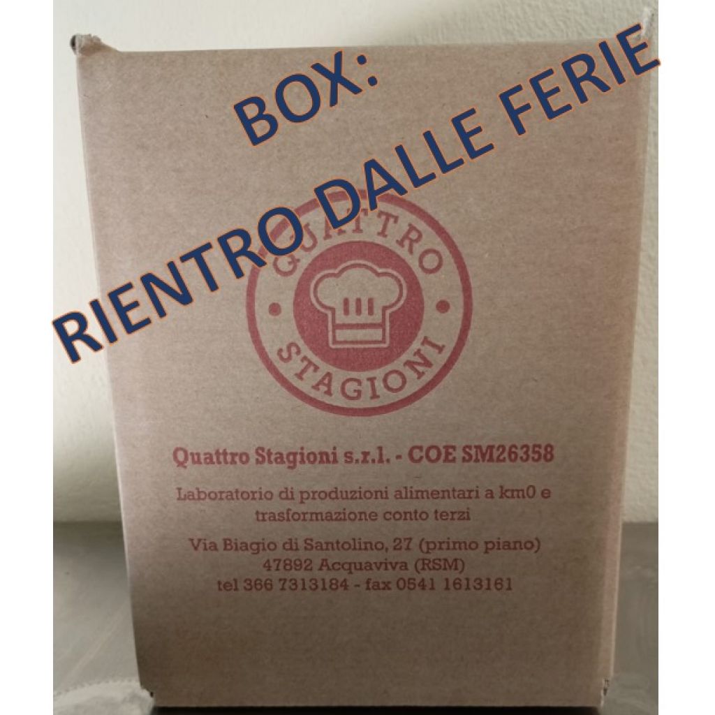 Box "Rientro dalle ferie" - contiene 8 vasetti