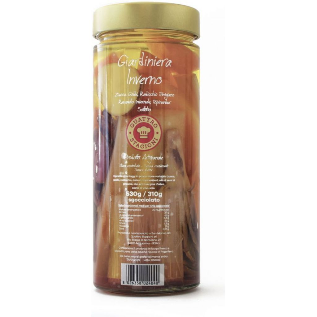 Giardiniera d'inverno Sottolio - 530gr