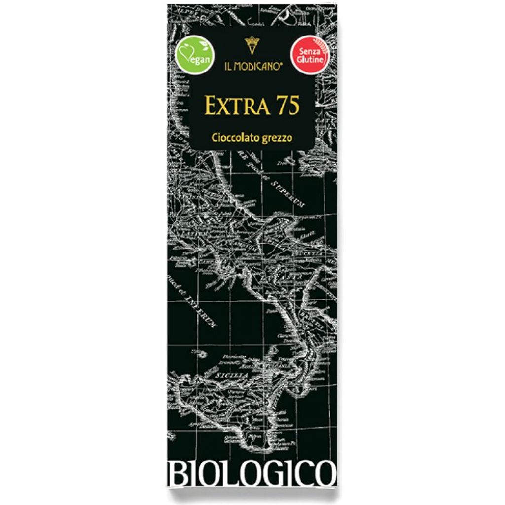 Cioccolato grezzo extra 75% BIOLOGICO