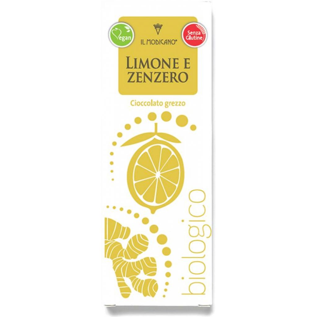 Cioccolato grezzo limone e zenzero BIOLOGICO