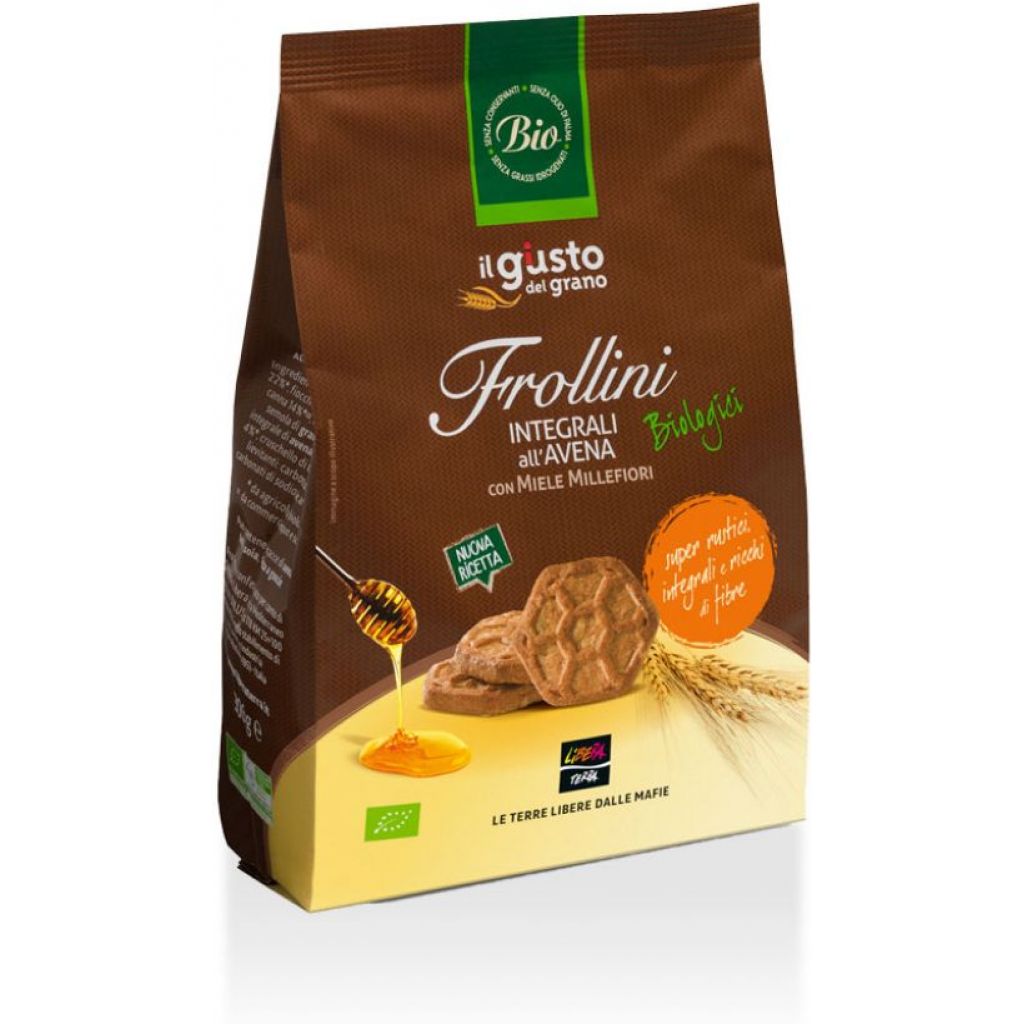 Frollini integrali all'avena con miele Libera Terra BIOLOGIIC