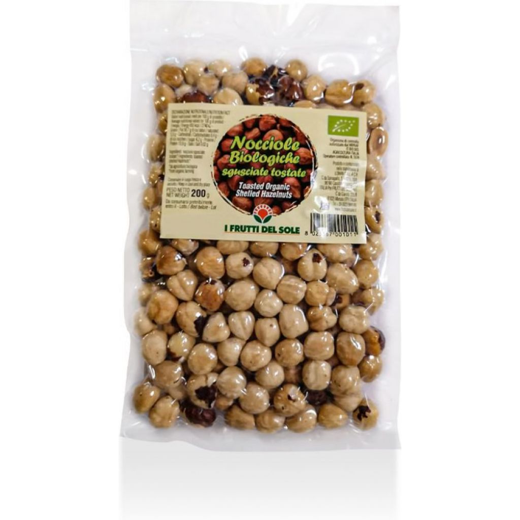 Nocciole sgusciate tostate BIOLOGICHE SICILIANE