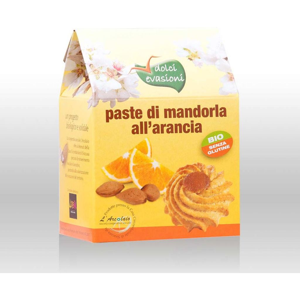 Paste di mandorla all'arancia Siciliane BIOLOGICHE