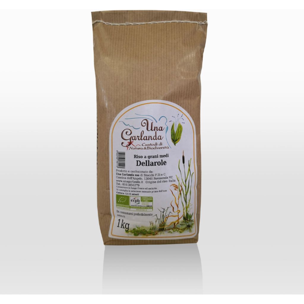 Riso bianco Dellarole 1 Kg BIOLOGICO