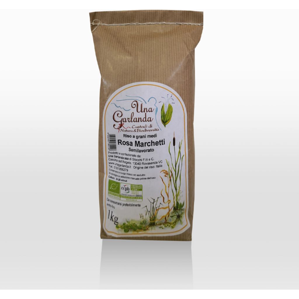Riso semintegrale Rosa Marchetti 1 Kg BIOLOGICO