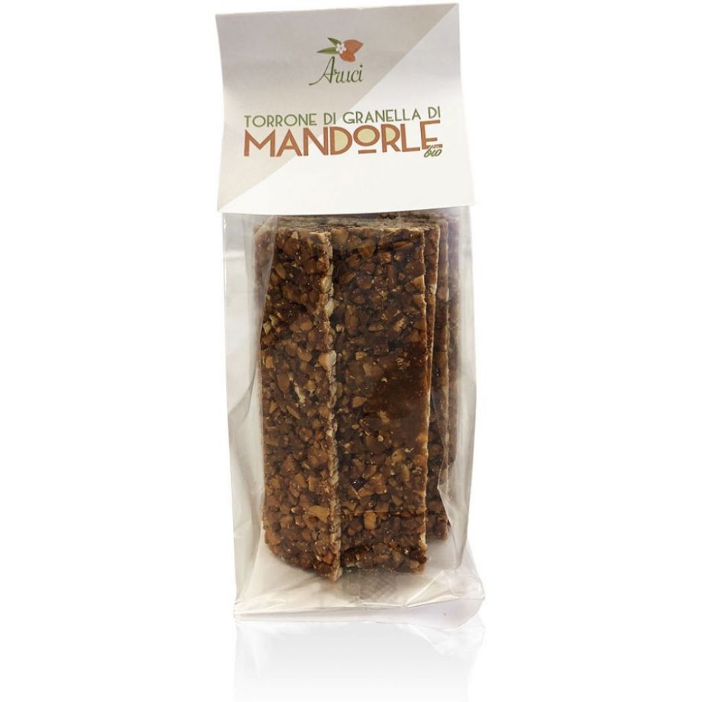 Torrone di granella di mandola Siciliano BIOLOGICO