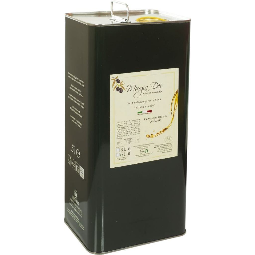 Olio Extravergine D&rsquo;Oliva 100% CORATINA Latta 5lt