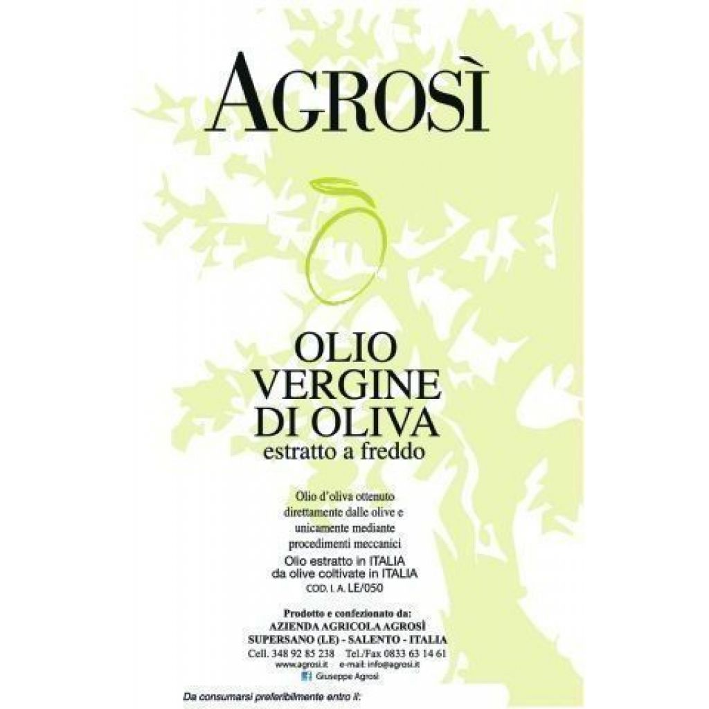 Olio Vergine Agros&igrave;