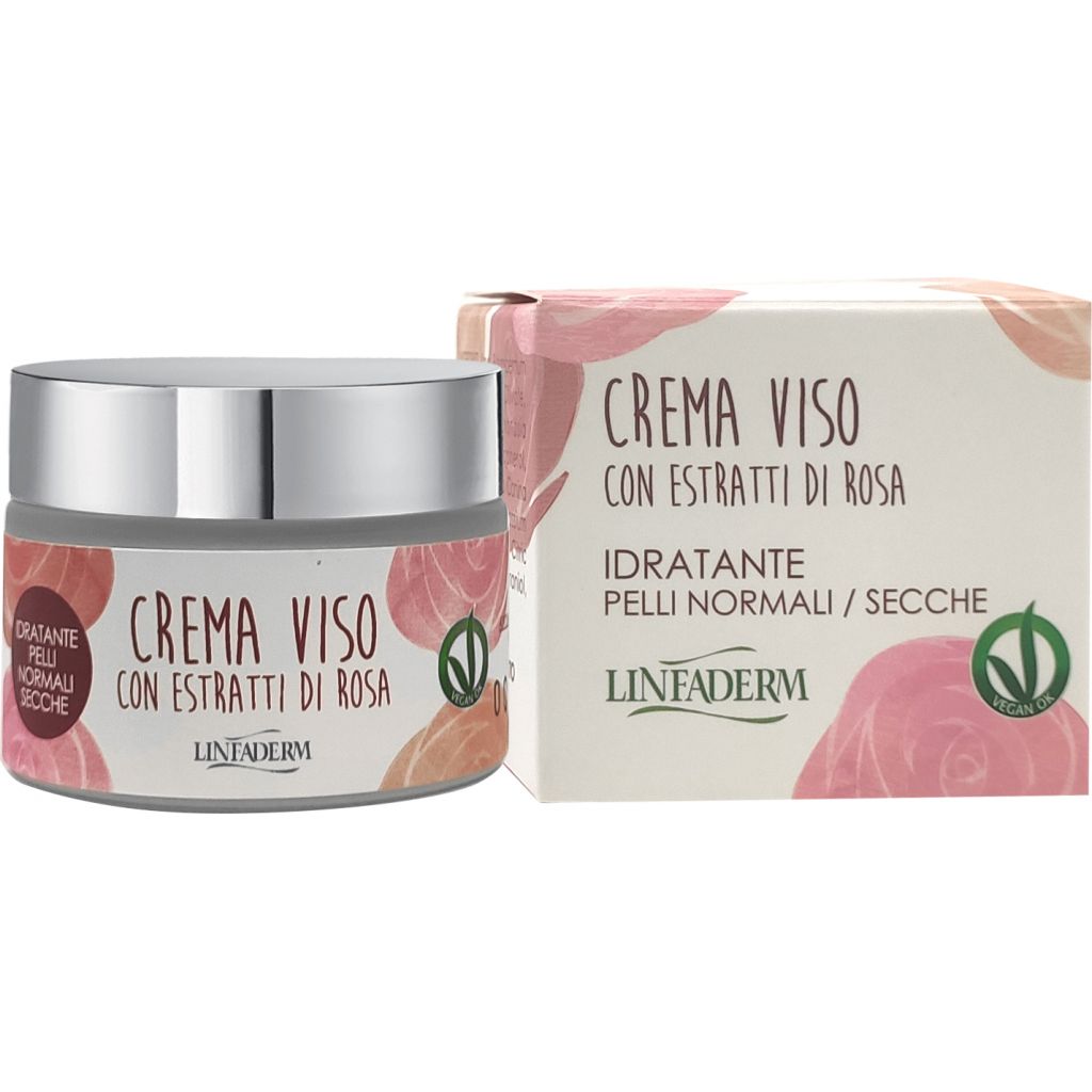 CREMA VISO CON ESTRATTI DI ROSA IDRATANTE PER PELLI NORMALI/SECCHE