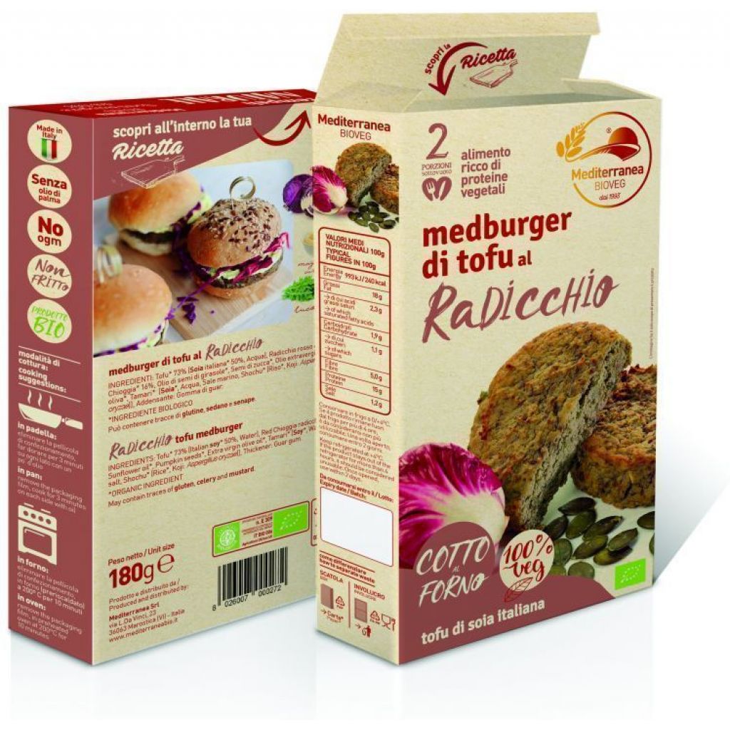 MEDBURGER TOFU AL RADICCHIO