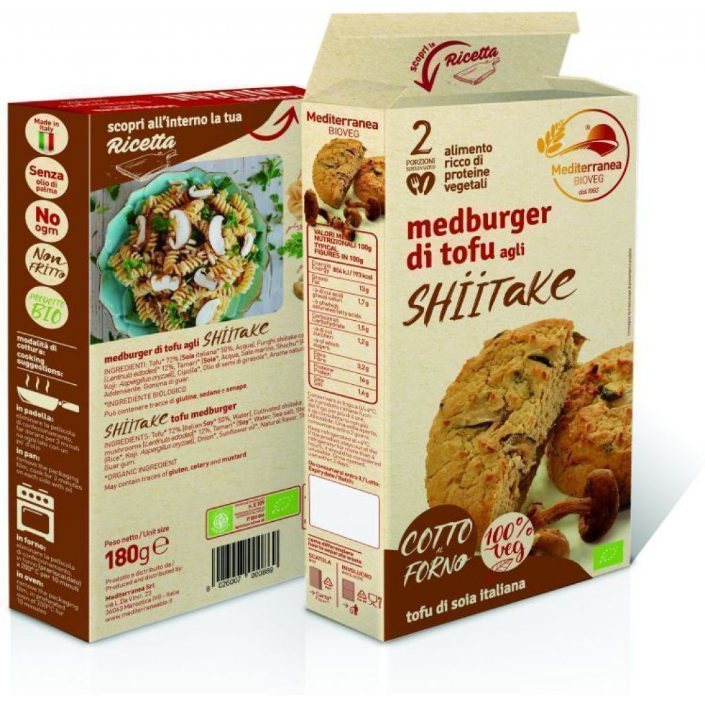 MEDBURGER TOFU AI FUNGHI SHIITAKE