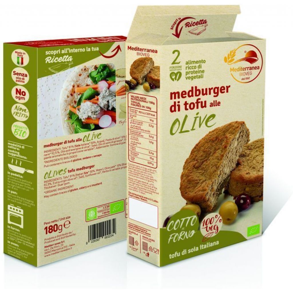 MEDBURGER TOFU ALLE OLIVE