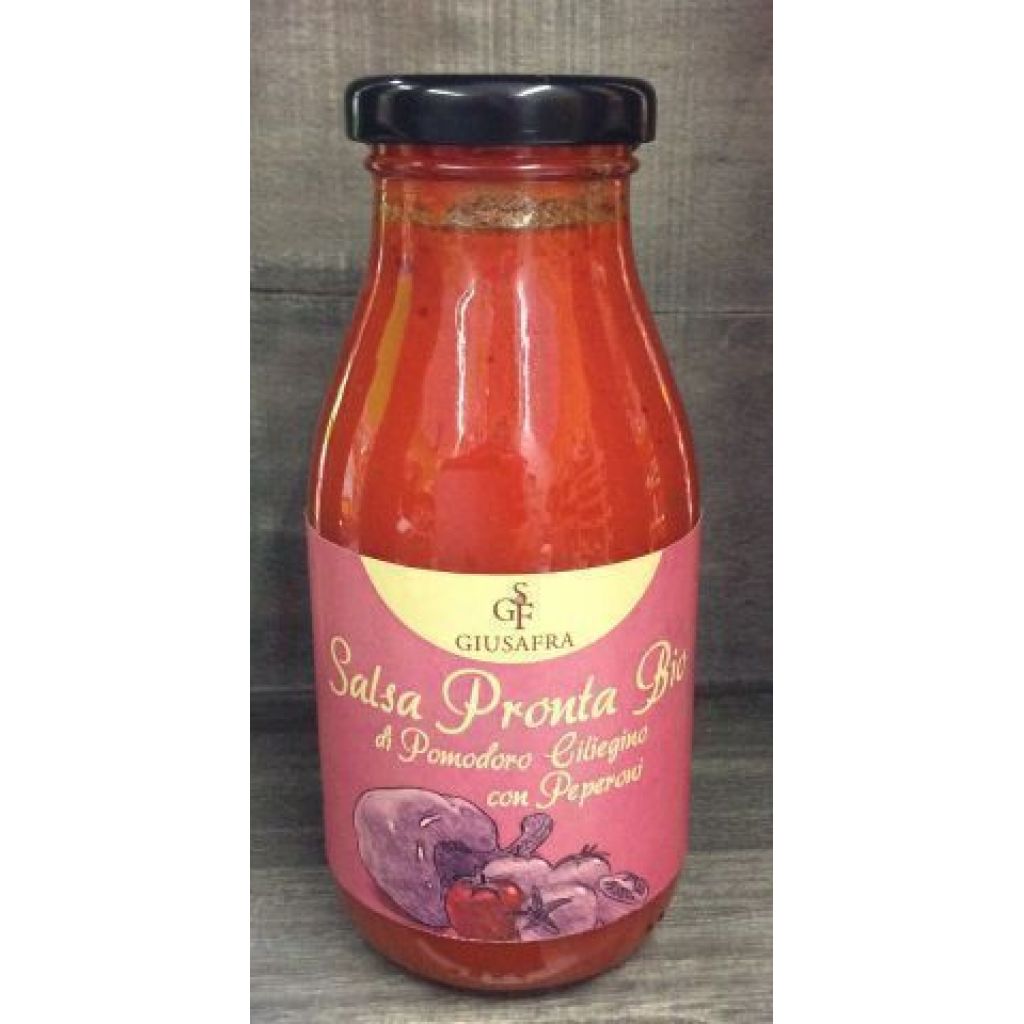 SUGO PRONTO DI CILIEGINO CON PEPERONI BIO