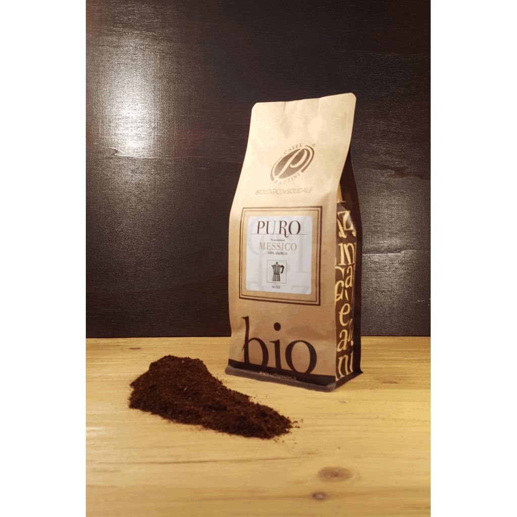 CAFF&Egrave; PAZZINI BIO PURO MESSICO MOKA - 250 GR