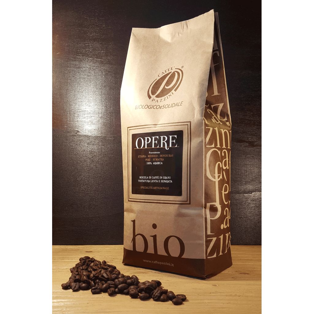 CAFF&Egrave; PAZZINI BIO OPERE BROWN - 1 KG