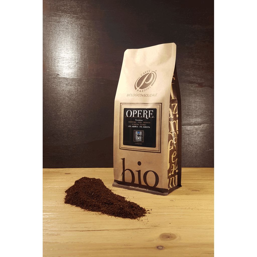 CAFF&Egrave; PAZZINI BIO OPERE BLACK ESPRESSO - 250 GR
