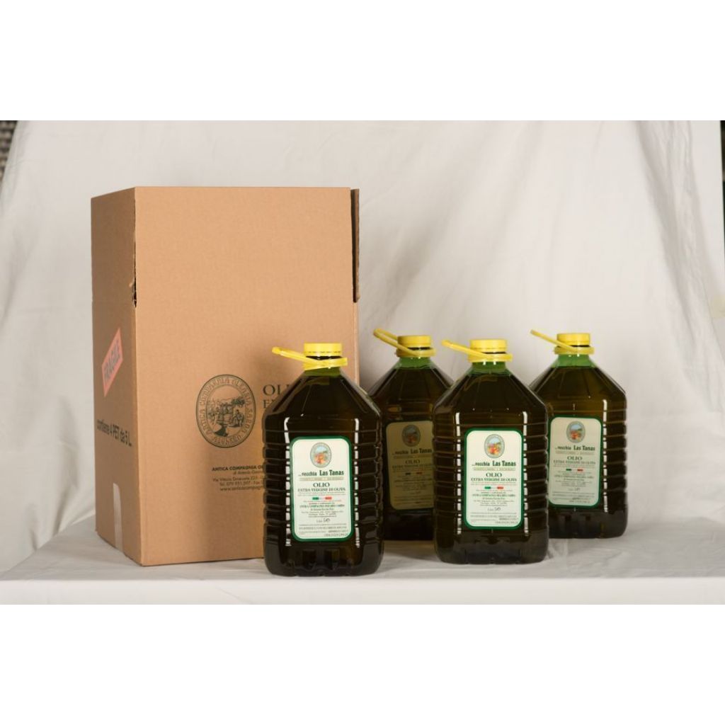 olio extrav. oliva Vecchia Las Tanas non filtrato confez. PET 5 litri