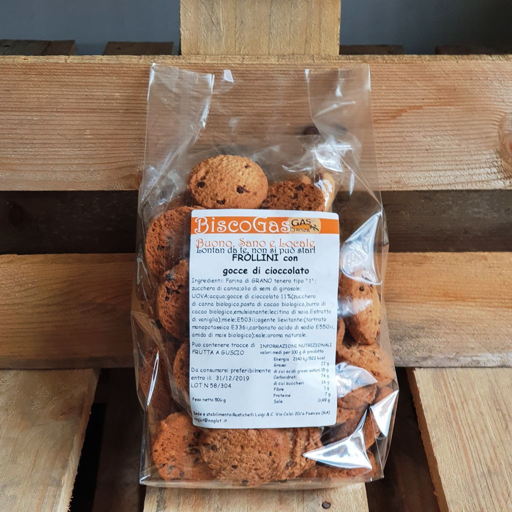 FROLLINI CON GOCCE DI CIOCCOLATO 500 g