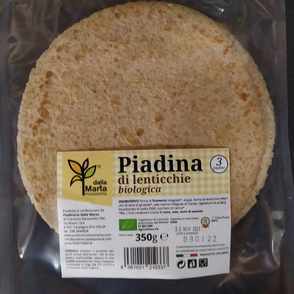 PIADINA DI LENTICCHIE BIO