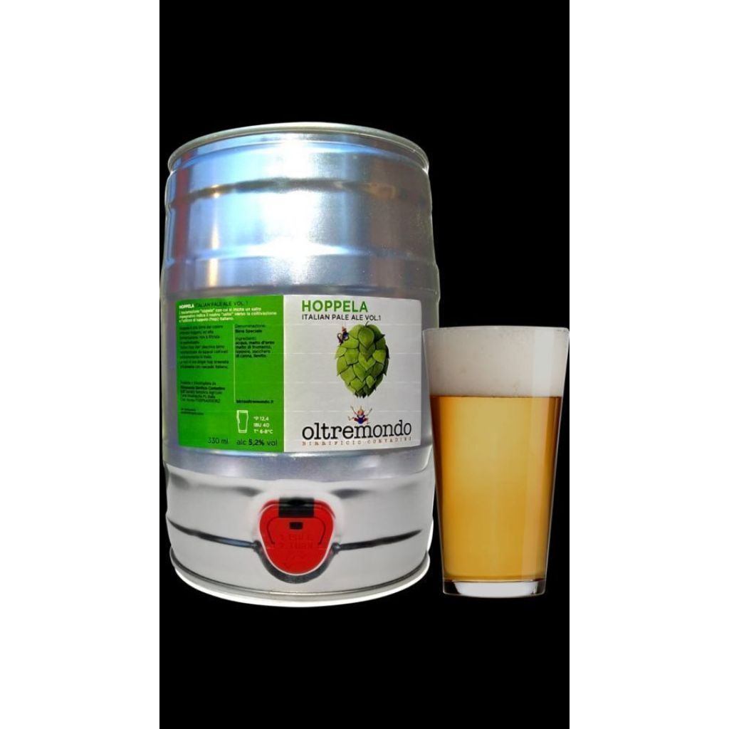 Fusto 5 litri birra HOPPELA (Italian Pale Ale) 5.2%vol.