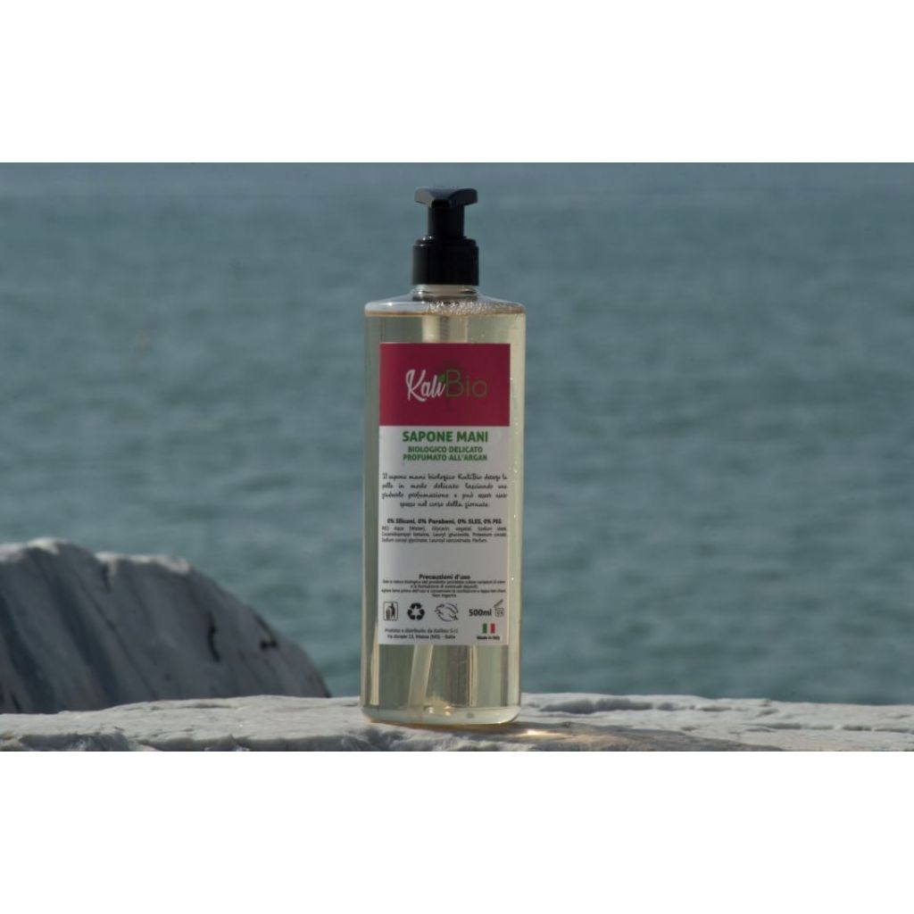 Sapone mani biologico delicato profumato all'argan 500 mL