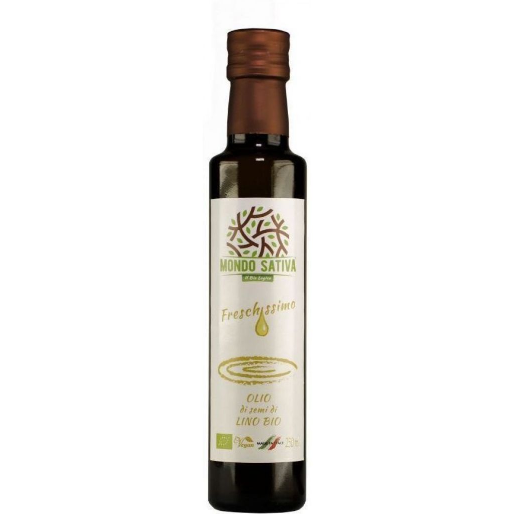Olio di LINO BIO Spremitura 5gg prima della consegna - 250 ml