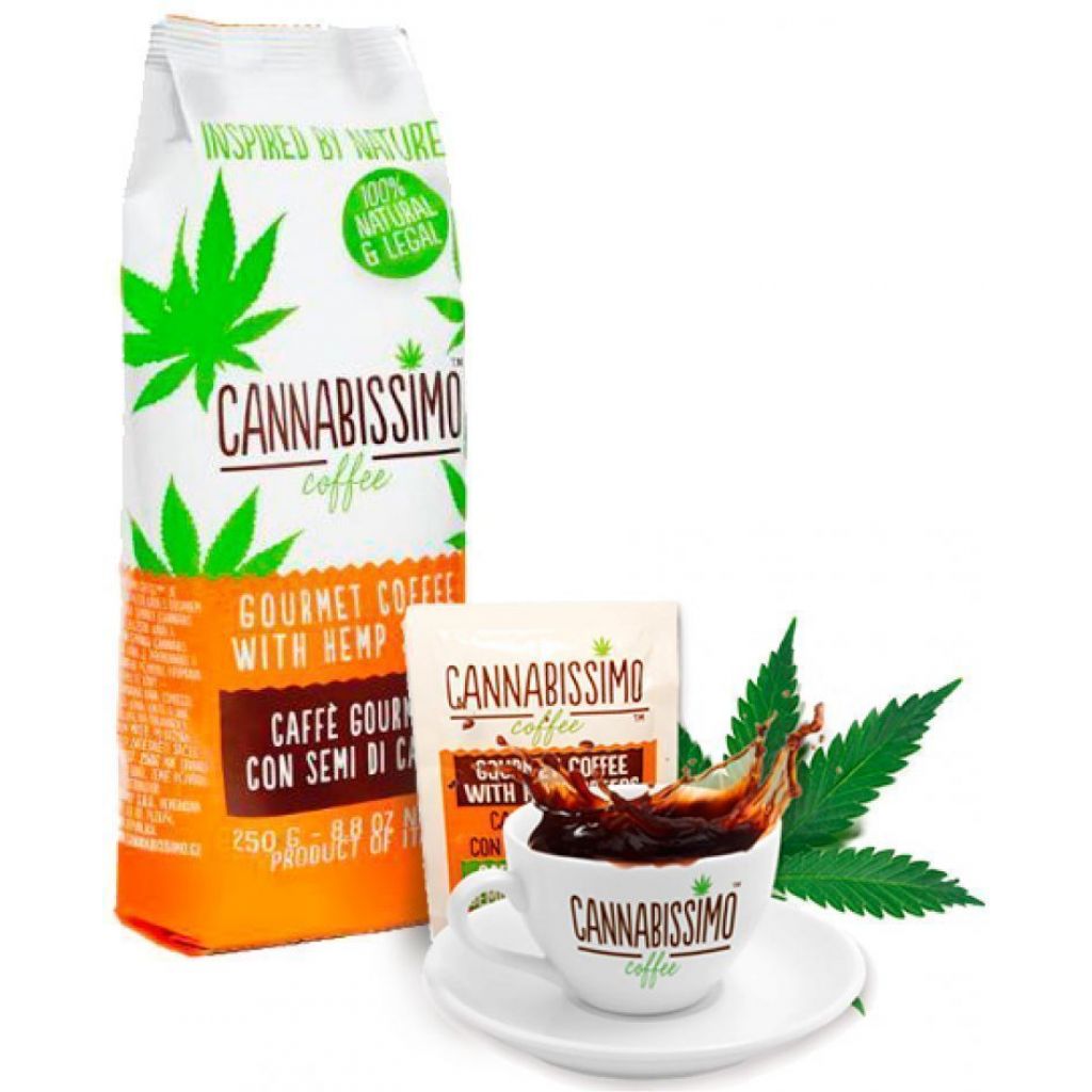 Cannabissimo - Caff&eacute; con semi di canapa - 250 gr