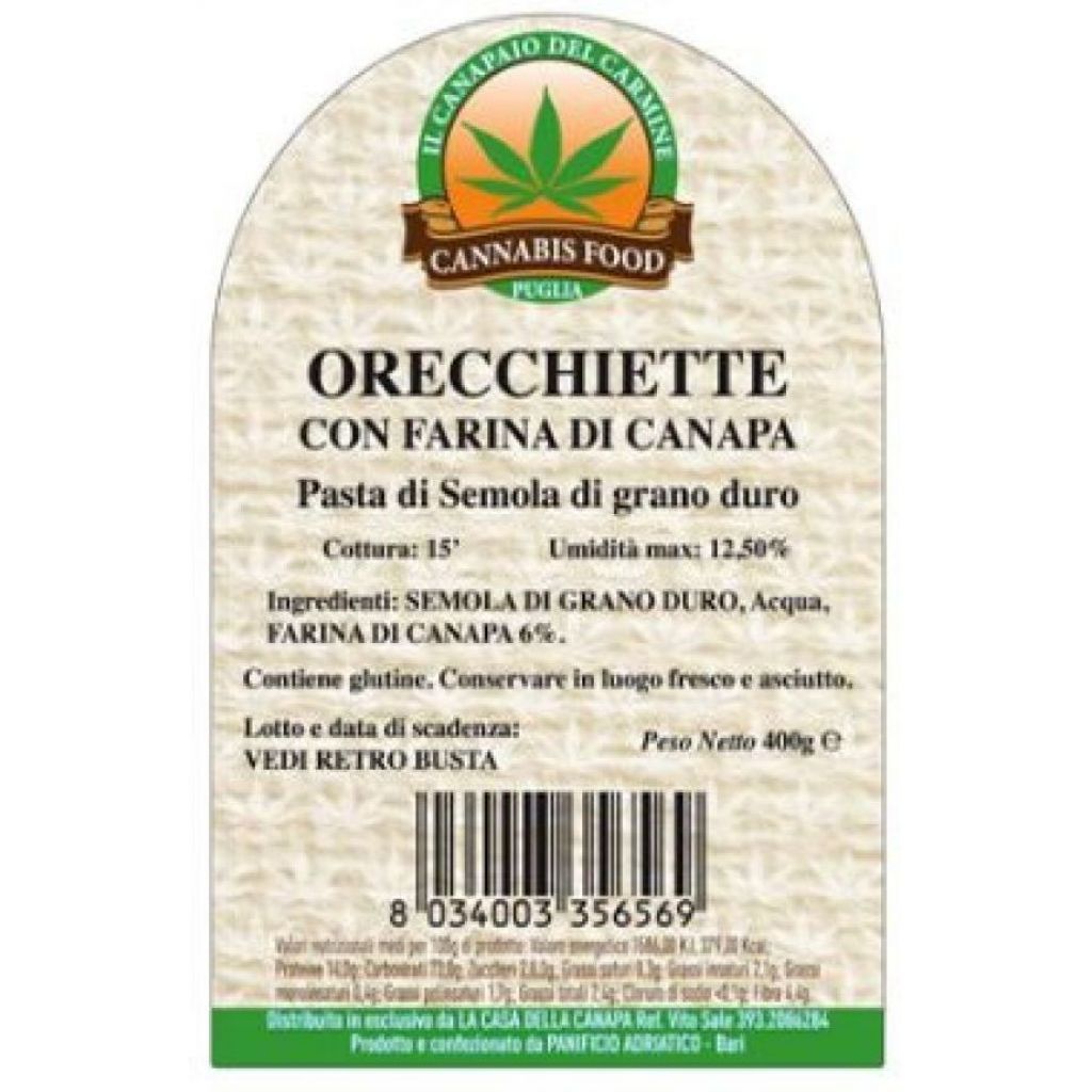 ORECCHIETTE ALLA CANAPA