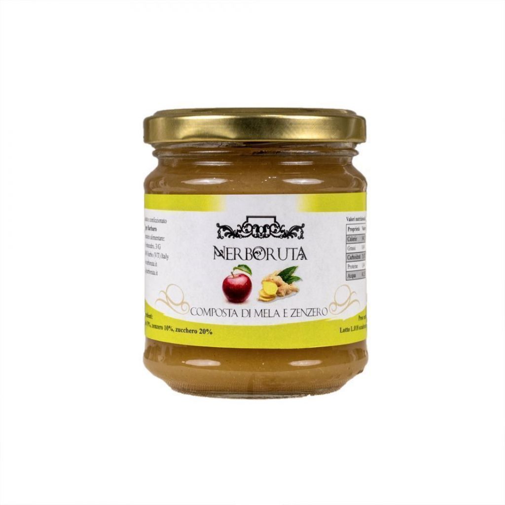 Composta di mela e zenzero artigianale 200 g.