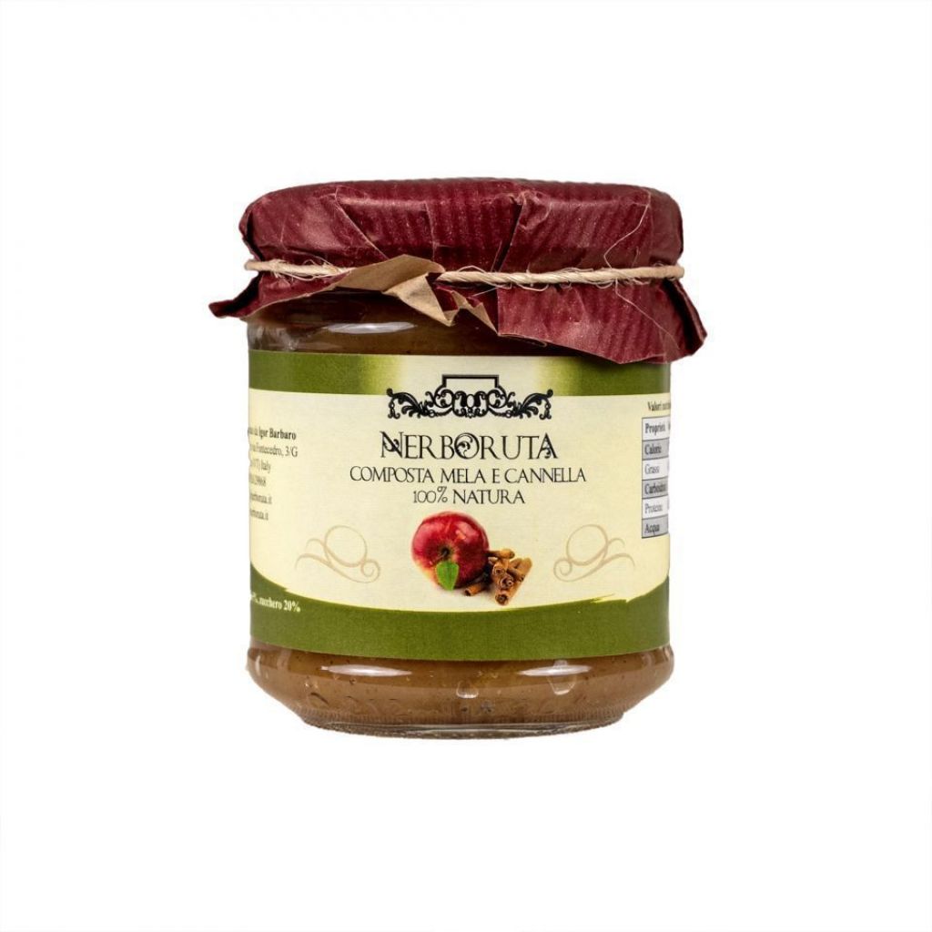 Composta di mela e cannella artigianale 200 g.
