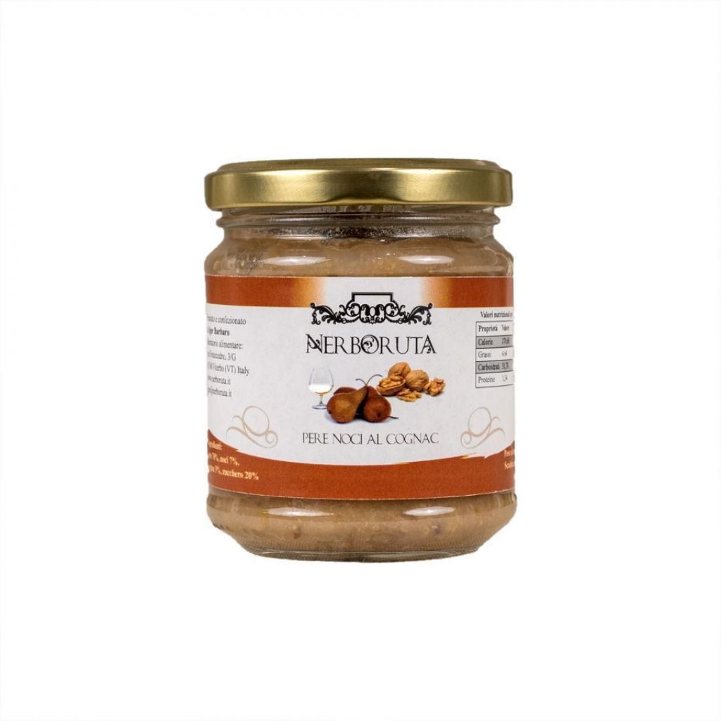 Composta di pere noci al cognac artigianale 200 g.