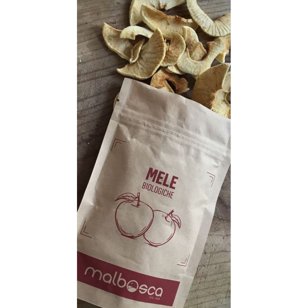 Mela biologica disidratata senza zucchero