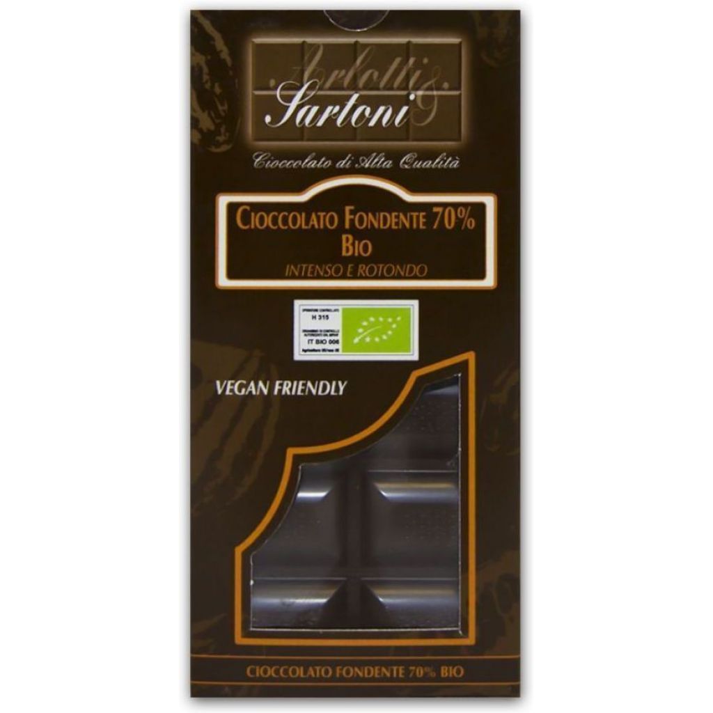 Tavoletta cioccolato fondente 70% BIO