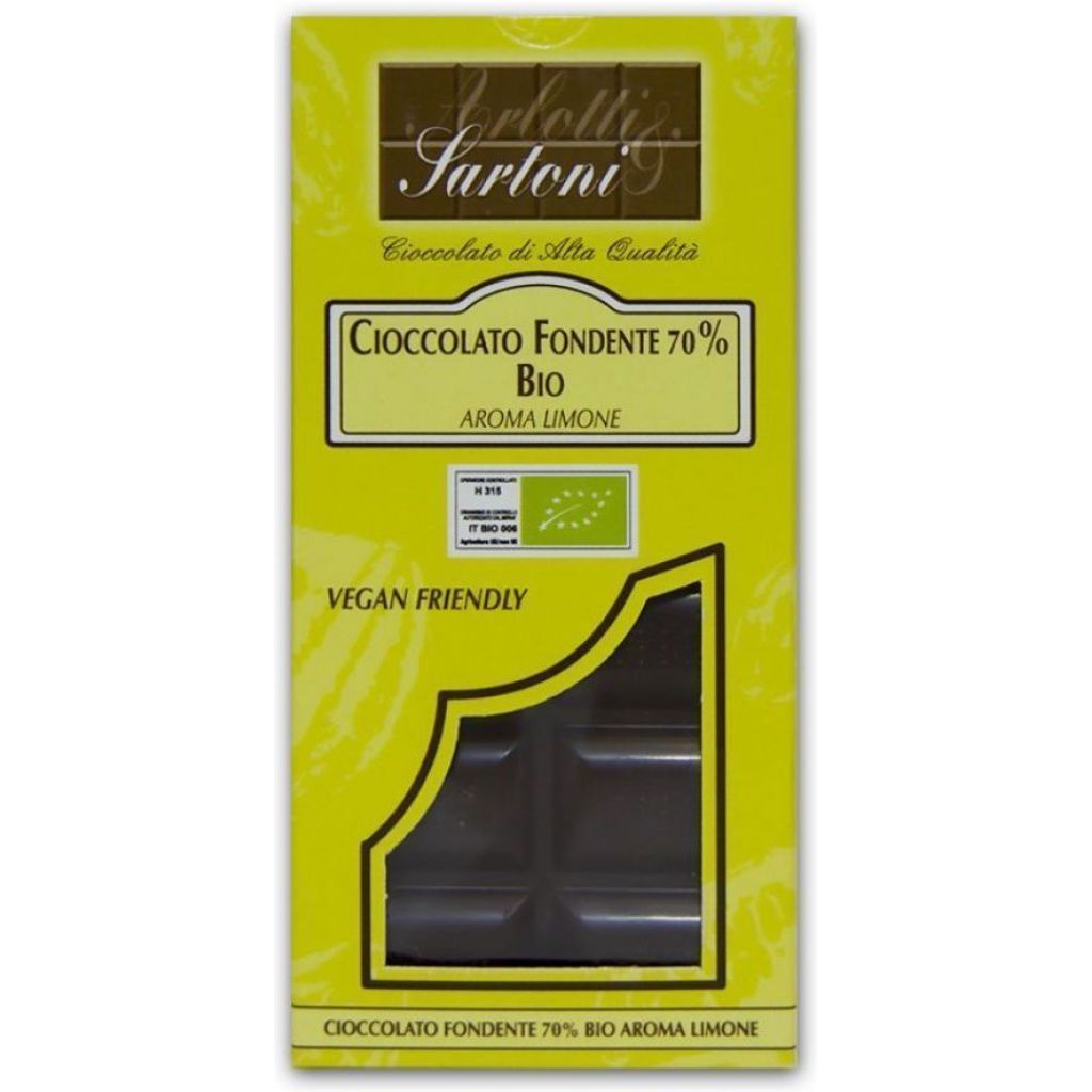 Cioccolato fondente 70% BIO - Aroma LIMONE