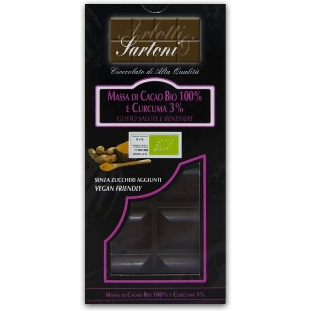 Massa di cacao BIO 100% e curcuma