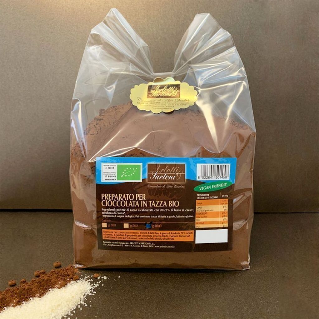 Sacchetto Preparato per cioccolata in tazza BIO 1000g