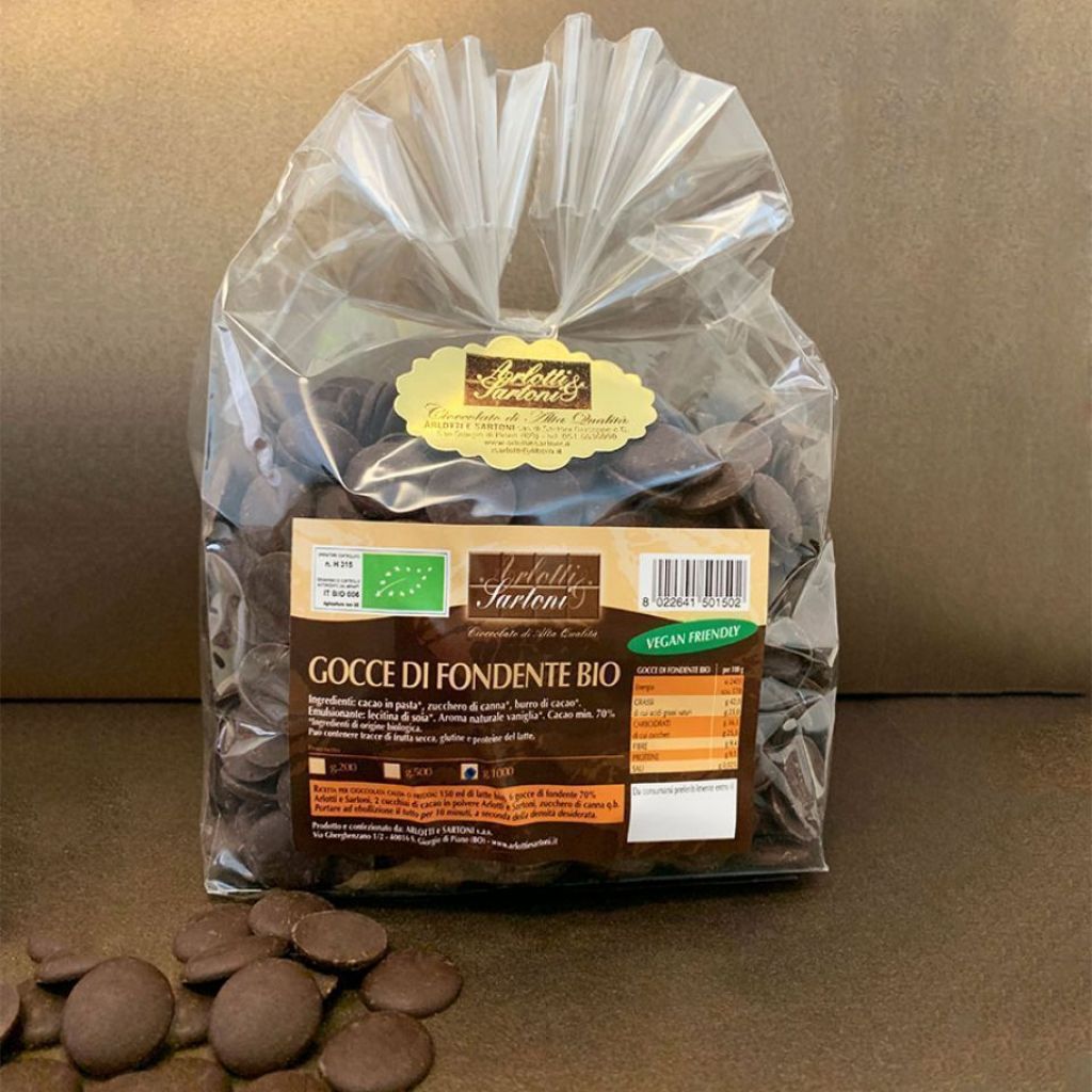 Sacchetto Gocce di Fondente BIO 1000g