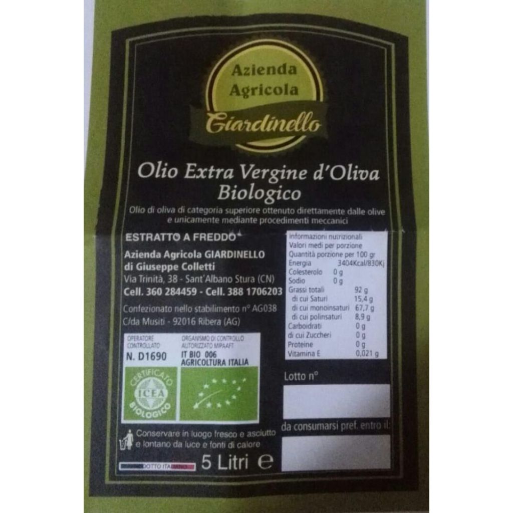 Olio evo 5 lt