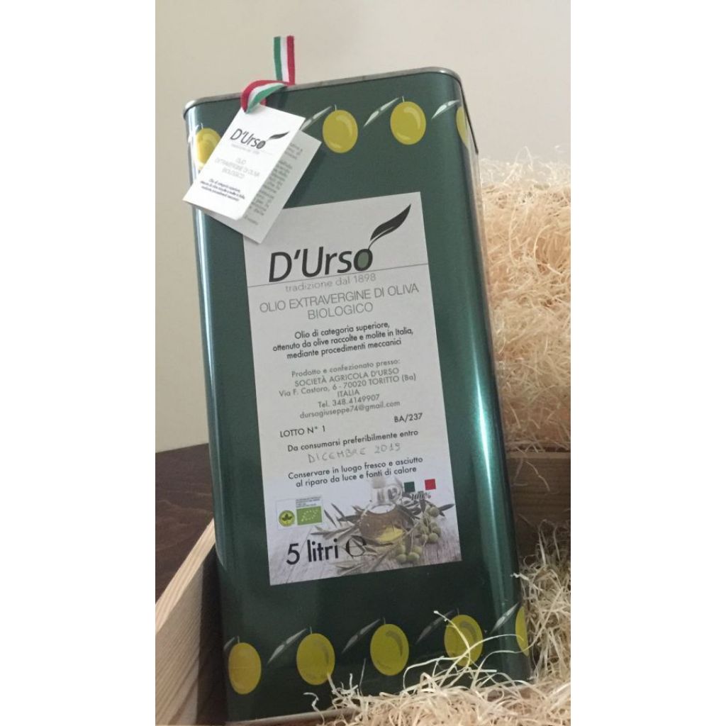 Olio Extra vergine di Oliva Biologico