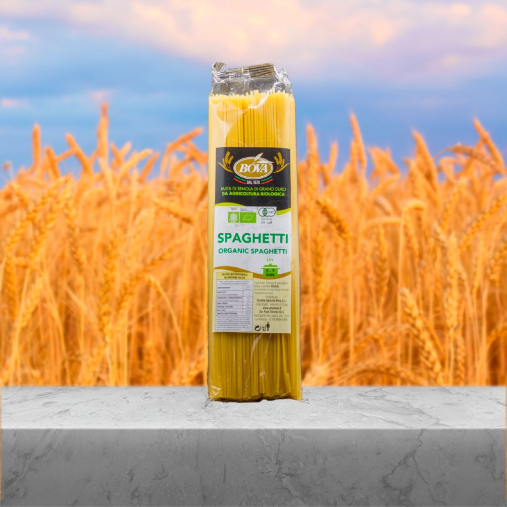 Organic durum wheat semolina pasta Spaghetti