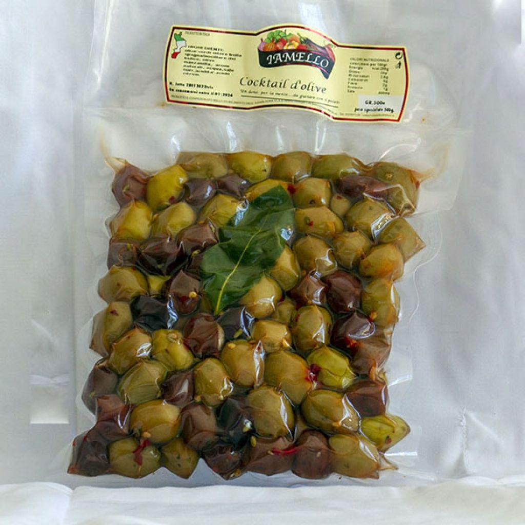 Olive cocktail con nocciolo da 1 Kg