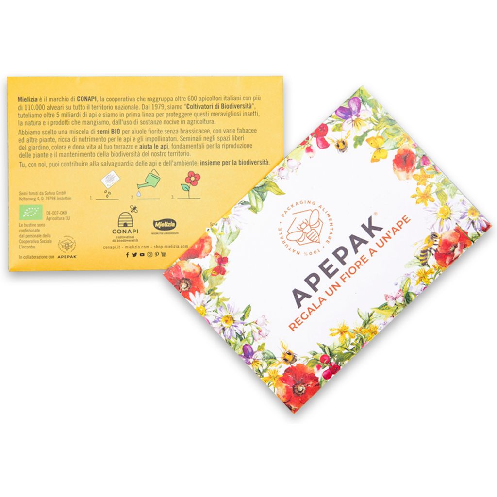 Semi fiori impollinatori bio &ldquo;Bee the future&rdquo;