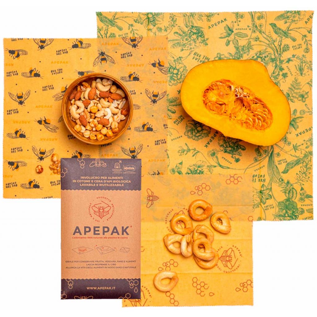 Apepak Trio Misto Bee The Future - 3 involucri 25x25 cm, 30x30 cm, 40x40 cm