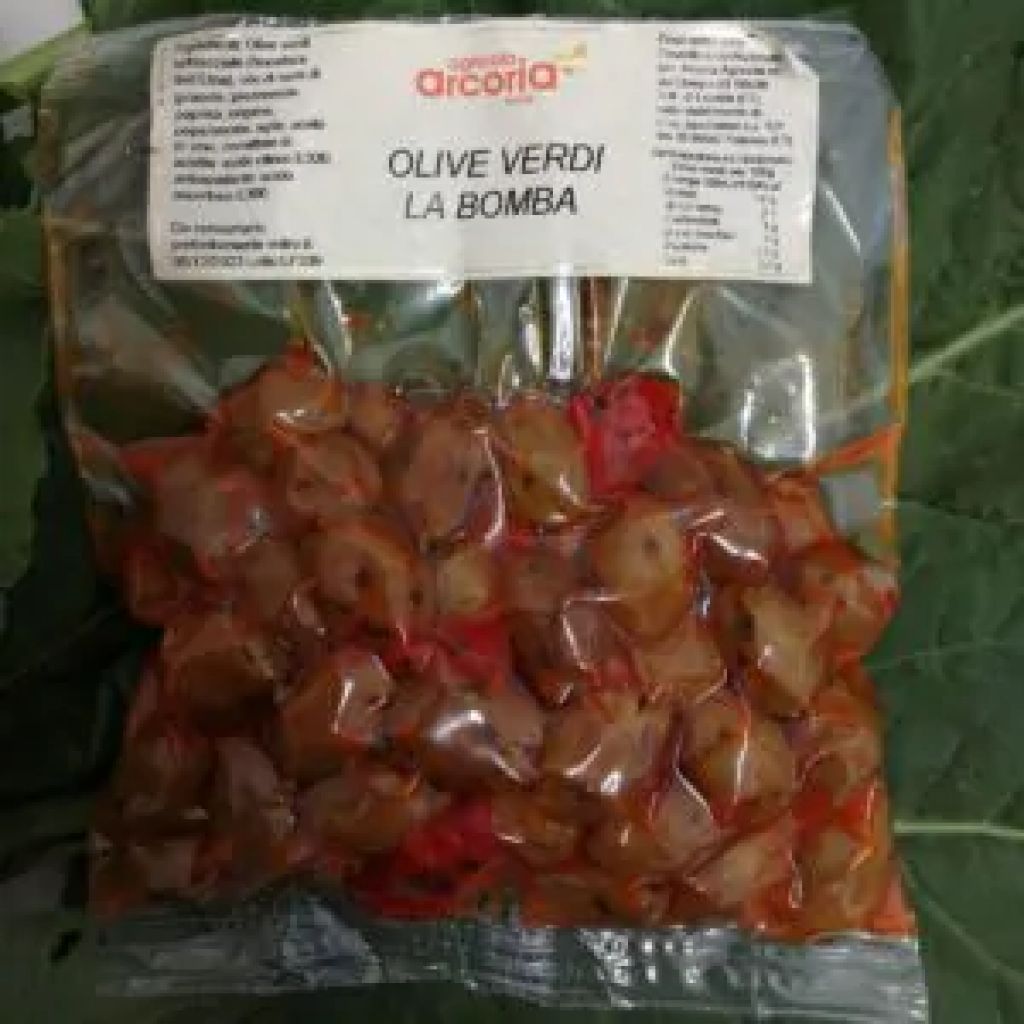 Olive scacciate " Bomba" gr. 300