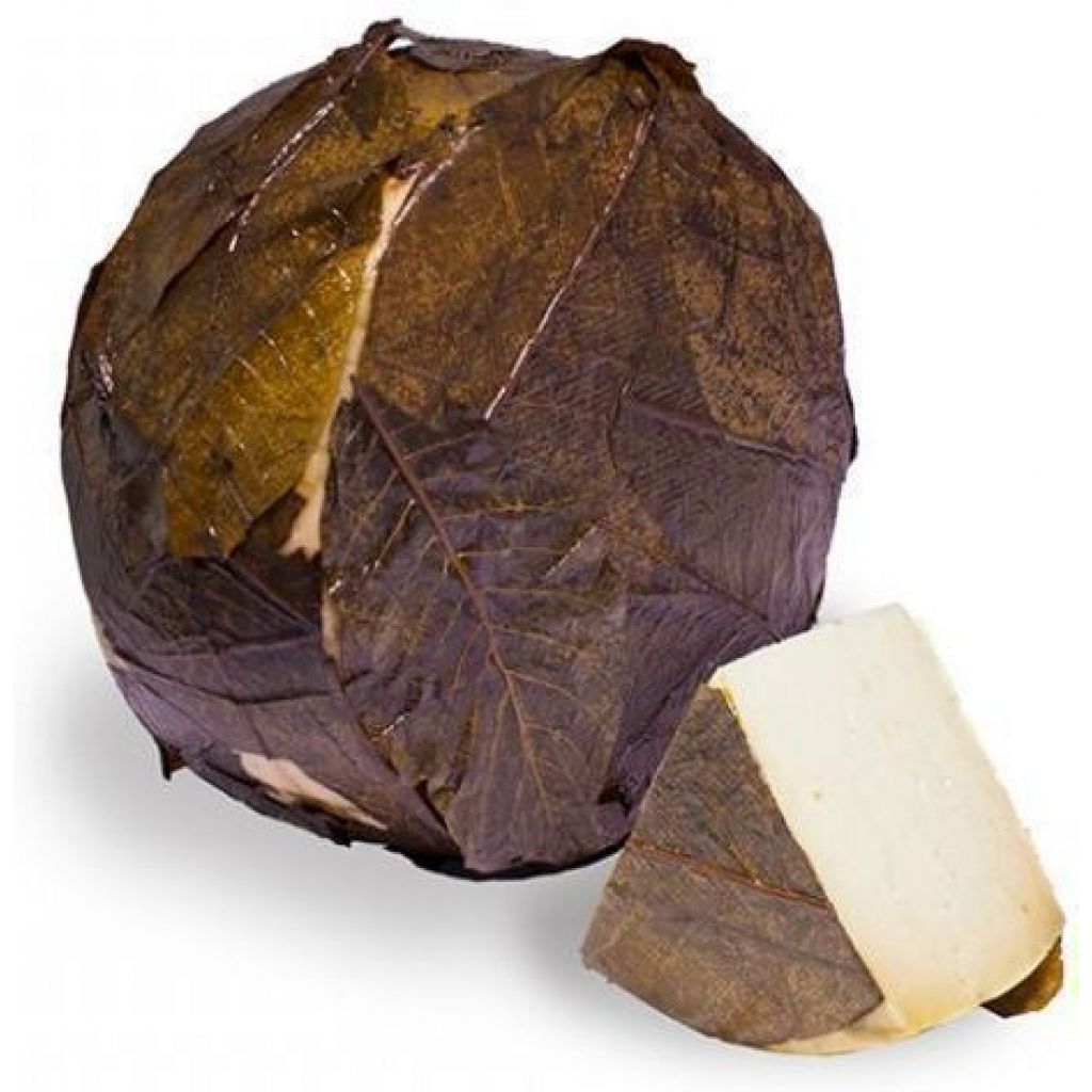 Caciottona Capra in foglie di noce BIO