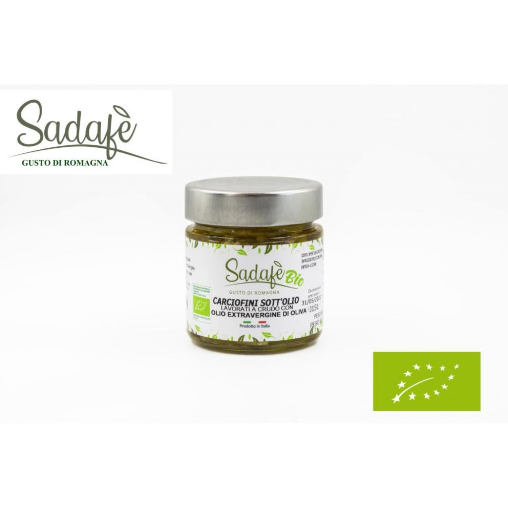 Carciofi interi sott'olio biologici