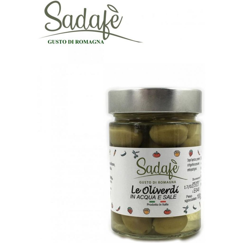 Olive verdi in acqua e sale 340g